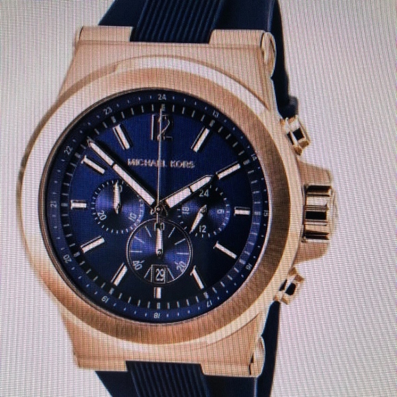 Michael Kors Collection Other - Michael Kors Watch - Style MK8295 Navy & Rose